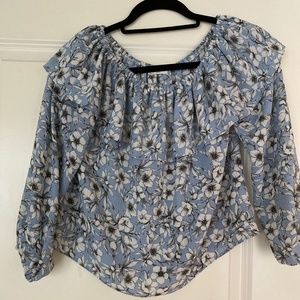Floral off the shoulder top
